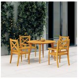  5-dijelni vrtni blagovaonski set od masivnog bagremovog drva | shoptok.hr