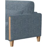Niels Andersson ZOFA S POSTELJNO FUNKCIJO, modra, barve bukve les, tekstil | Shoptok.si