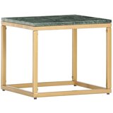 vidaXL Klubska mizica zelena 40x40x35 cm kamen z marmorno teksturo | Shoptok.si