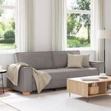 vidaXL Sofa stol svetlo siva 59 cm tkanina Taupe Mešanica poliestra Cene