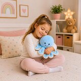  Plišana igračka hobotnica s elastičnim pipcima plava 30 cm | shoptok.hr