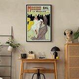  Slika - Henri de Toulouse-Lautrec – Moulin Rouge – La Goulue 40x60 U crnom drvenom okviru | shoptok.hr
