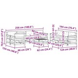  Set lounge namještaja za vrt 10 pcs Vosak Smeđa - Vosak smeđa bor | shoptok.hr
