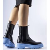 Gemre Black shoes on a blue sole Georgette | Shoptok.si
