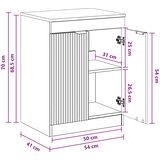  Kupaonski ormar Bijela visokog sjaja 54 x 41 x 70 cm | shoptok.hr