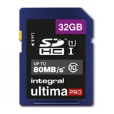 Integral Spominska kartica UltimaPro SDHC Class10 UHS-I U1, 32 GB + adapter