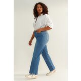 Trendyol Curve Dark Blue Straight Fit Jeans Cijene