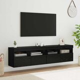TV zidni ormari Zidne 2 pcs Crni hrast 80 x 30 x 40 cm | shoptok.hr