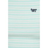 Superdry Bombažen top zelena barva | Shoptok.si