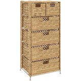 vidaXL Ormarić za pohranu sa 6 košara od vodenog zumbula 47 x 37 x 100 cm | shoptok.hr