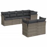  7-dijelni set vrtnih sofa sivi od poliratana | shoptok.hr
