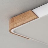  Brilagi - LED prigušiva svetiljka PILANA LED/60W/230V hrast/bela 56x56 cm + daljinski upravljač | Eponuda.com