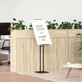  Stalci za sajmove 2 pcs Crna 26.5 x 26.5 x 127 cm Željezo Slike