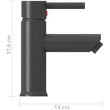  Kopalniška armatura za umivalnik siva 130x176 mm, (20980872) | Shoptok.si