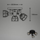 BRILONER 2669-035 - RETRO spot svetlo 3xE14/25W/230V | Eponuda.com
