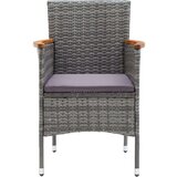  5-dijelni vrtni blagovaonski set sivi | shoptok.hr