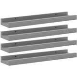  Zidne police 4 kom sive 40 x 9 x 3 cm | shoptok.hr