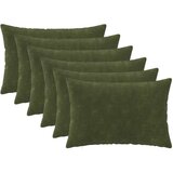 vidaXL Presvlaka za jastuk 6 kom. HEERLEN Zelena 30 x 50 cm - Osnovni Zelena 6 Cijene