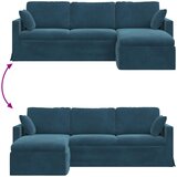 SOFA Plava 228 x 134 x 80 cm Baršun | shoptok.hr