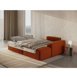 Micadoni Opečnato oranžna raztegljiva kotna sedežna garnitura (desni kot) Jodie – Home | Shoptok.si