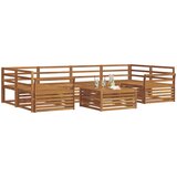  Set vanjskih sofa 7 kom. Prirodna Čvrsto drvo akacije | shoptok.hr