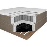 Bessagi Home Postelja Boxspring Olivia, Siva, 180x200 | Shoptok.si