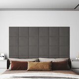  Zidna uzglavlja 12 pcs Tamnosiva Baršun | shoptok.hr
