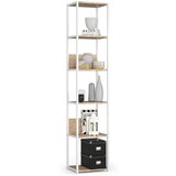 AKORD METAL LOFT POLICA 400 BELE/SONOMA HRAST, (21714254) Cene