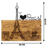 WALLXPERT dekorativni drveni zidni pribor i love you paris | ePonuda.com