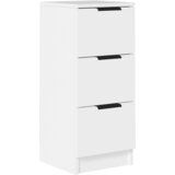 Maison Chic Komoda - Predalnik bela 30x30x70 cm konstruiran les, (21716377) Cene