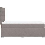  Krevet s oprugama i madracem smeđesivi 100 x 200 cm od tkanine | shoptok.hr