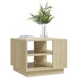  Stolić za kavu boja hrasta sonome 55x55x43 cm konstruirano drvo | shoptok.hr