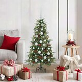 vidaXL Umetno Zložljivo Božično Drevo Zelena 120 cm PE in PVC | Shoptok.si