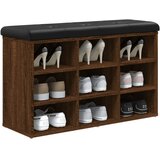  Klupa za cipele smeđa boja hrasta 82x32x50 cm konstruirano drvo | Eponuda.com