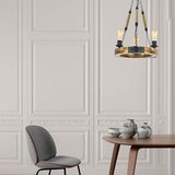 Opviq Alara 3Lü Yanık Avize WalnutBlack Chandelier Cene