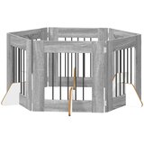  Vrata za pse s postoljem 6 pcs Siva sonoma 60 x 60 cm | shoptok.hr