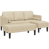  Set od 2 dijela kauča s jastučićima Krem tkanina | shoptok.hr