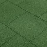 vidaXL Ploče za zaštitu od pada 6 kom gumene 50 x 50 x 3 cm zelene u