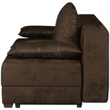 MID.YOU ZOFA S POSTELJNO FUNKCIJO, temno rjava tekstil | Shoptok.si