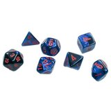 Chessex kockice - gemini - polyhedral mini - black-starlight & Red16mm (7) Cene
