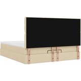 vidaXL otomanski krevet s madracem i led krem 160x200cm tkanine | shoptok.hr