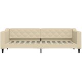  Dnevni krevet s madracem krem 80 x 200 cm od tkanine | Eponuda.com