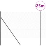 vidaXL Hexagon Ograja Siva 1.6x25 m Jeklo | Shoptok.si