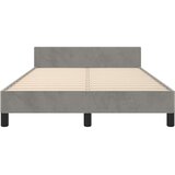  Okvir kreveta bez madraca svjetlosivi 120 x 200 cm baršunasti | shoptok.hr
