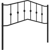 Maison Chic Kovinsko posteljno vzglavje - Vzglavna omarica črno 107 cm, (22077312) Cene
