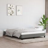 The Living Store Posteljni okvir brez vzmetnice temno siv 140x190 cm blago - Posteljni Okvir, (21524432) Cene