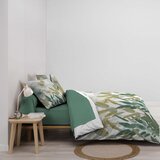 Douceur d intérieur Bela/zelena bombažna posteljnina za zakonsko posteljo/podaljšana z rjuho/6-delna 240x220 cm Otika – | Shoptok.si