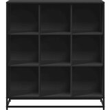 vidaXL Polica za knjige crna 97,5x33x107,5cm Konstruirano drvo i metal | shoptok.hr