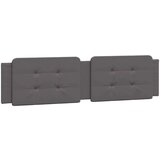  Posteljni okvir z vzglavjem siva 200x200 cm umetno usnje | Shoptok.si