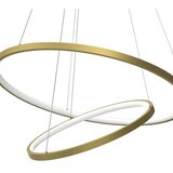  LED luster na sajli HOOP LED/51W/230V prečnik 60 cm 4000K zlatni | Eponuda.com